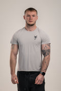 Casual Short Grey Sleeve slim fit sports top