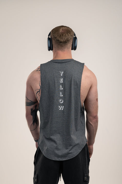 Dark Grey Round Neck Sleeveless Vest