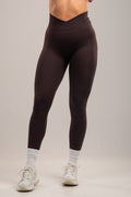 High/Mid Waist Brown V-Cros, scrunch feature