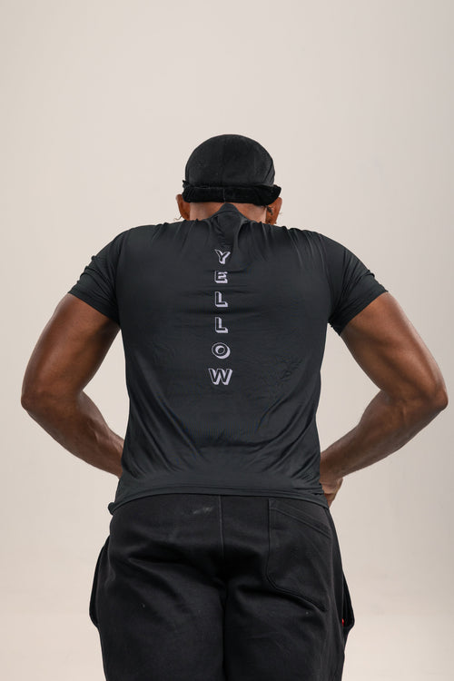 Casual Short Black Sleeve slim fit Sports top