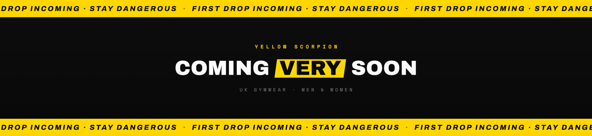 Yellow Scorpion — coming very soon, first drop incoming