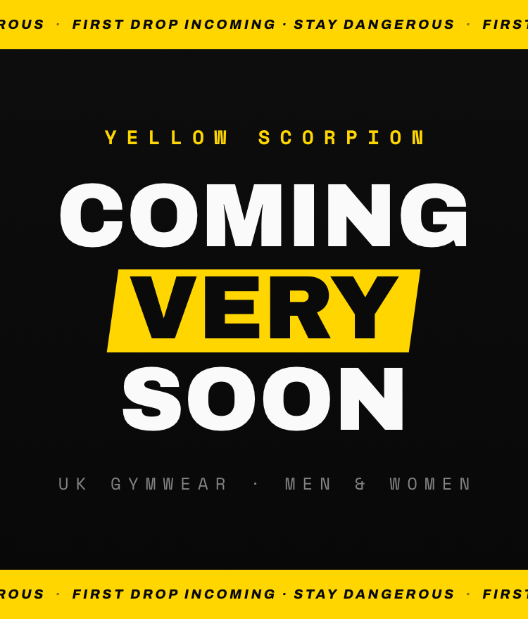 Yellow Scorpion — coming very soon, first drop incoming